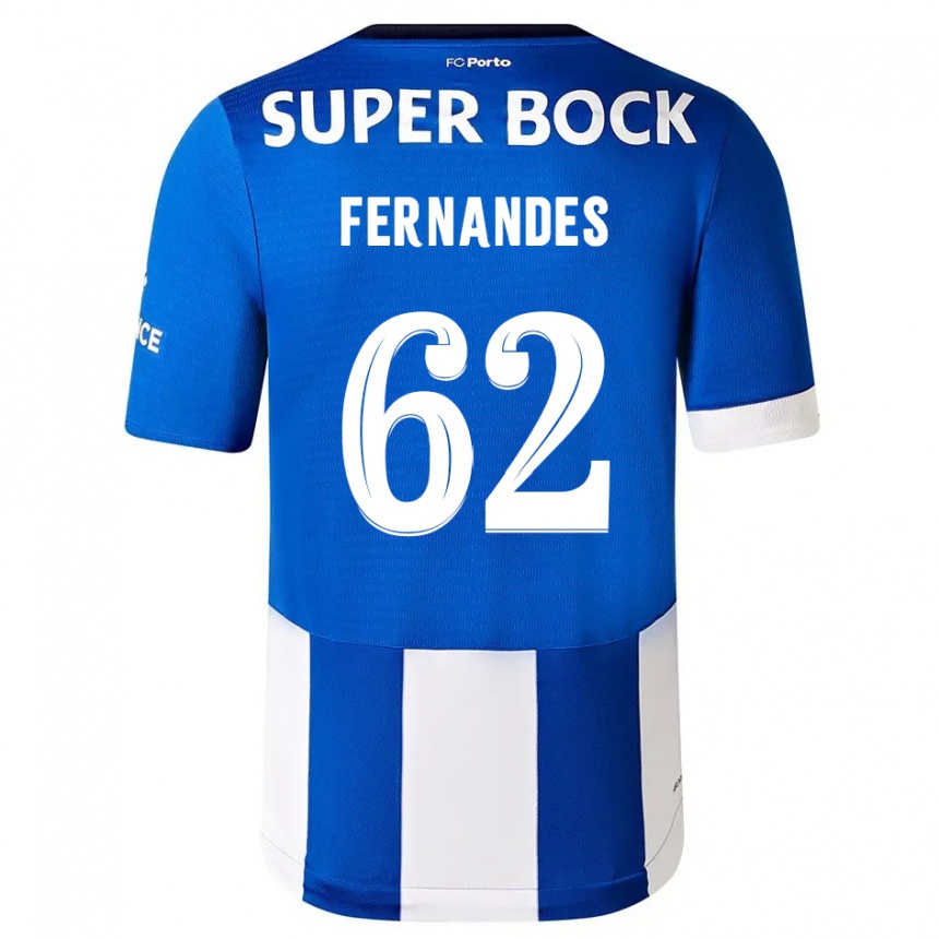 Damen Fußball Rodrigo Fernandes #62 Blau Weiss Heimtrikot Trikot 2023/24 T-Shirt Luxemburg