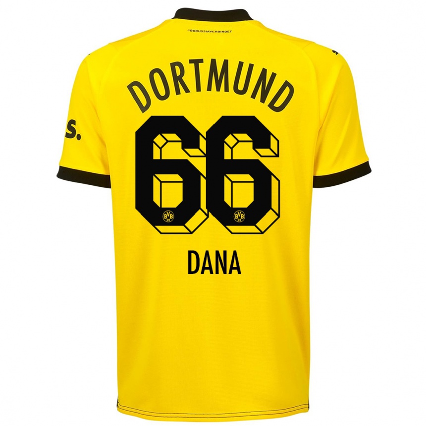 Damen Fußball Bleckmann Dana #66 Gelb Heimtrikot Trikot 2023/24 T-Shirt Luxemburg