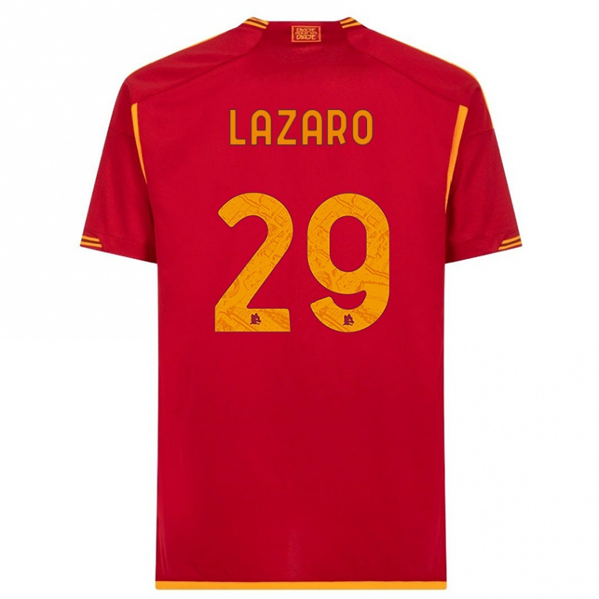 Damen Fußball Paloma Lazaro #29 Rot Heimtrikot Trikot 2023/24 T-Shirt Luxemburg