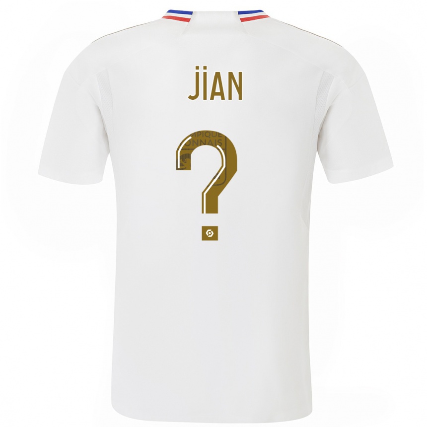 Damen Fußball Tao Jian #0 Weiß Heimtrikot Trikot 2023/24 T-Shirt Luxemburg