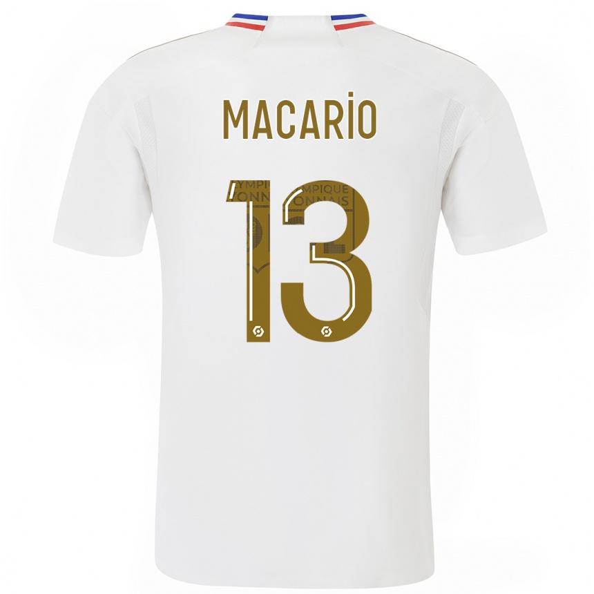 Damen Fußball Catarina Macario #13 Weiß Heimtrikot Trikot 2023/24 T-Shirt Luxemburg