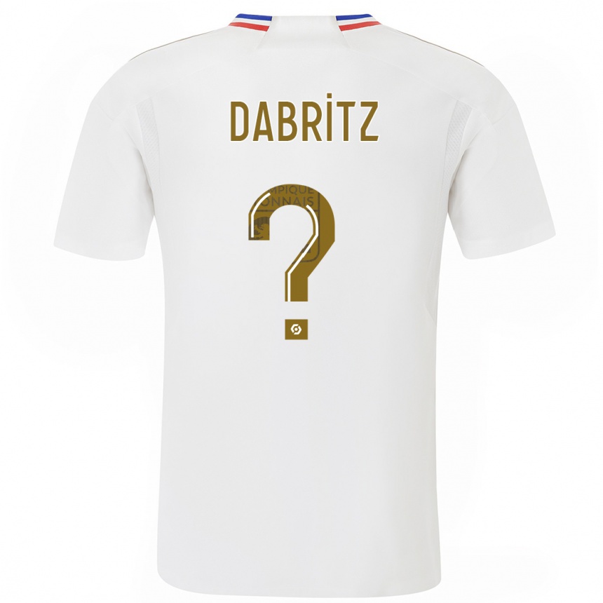 Damen Fußball Sara Dabritz #0 Weiß Heimtrikot Trikot 2023/24 T-Shirt Luxemburg