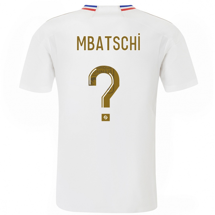 Damen Fußball Prince Mbatschi #0 Weiß Heimtrikot Trikot 2023/24 T-Shirt Luxemburg