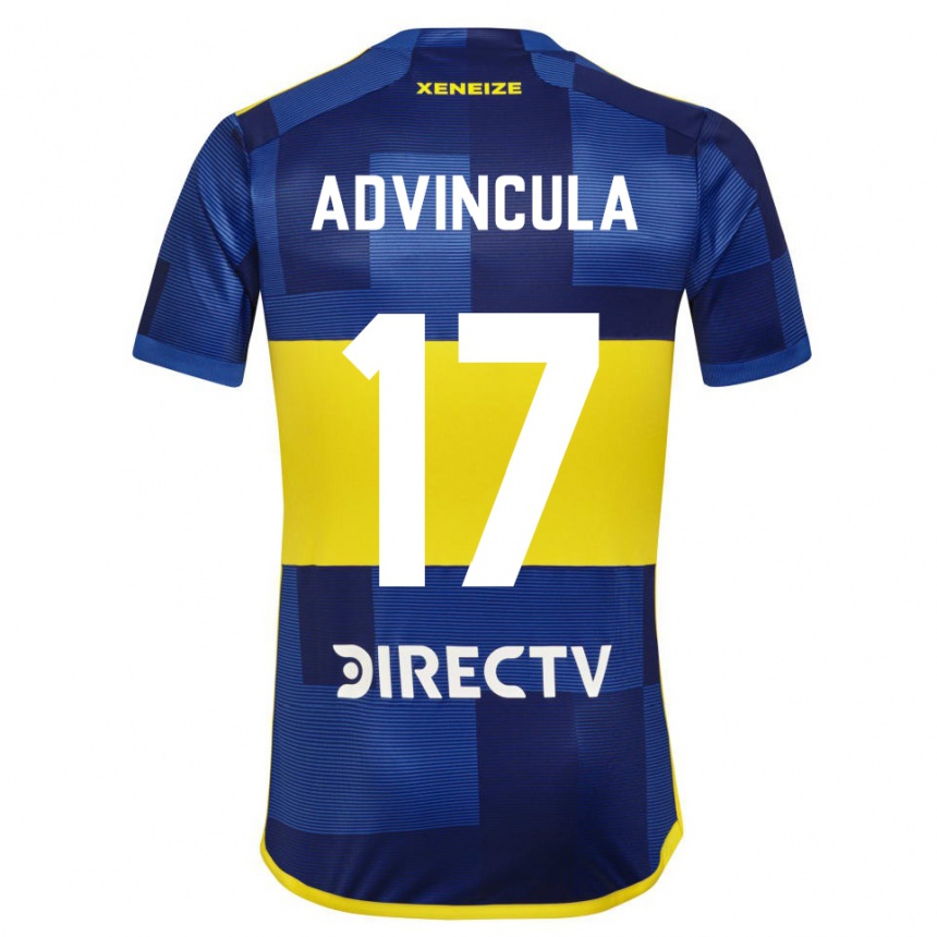 Damen Fußball Luis Advincula #17 Dunkelblau Gelb Heimtrikot Trikot 2023/24 T-Shirt Luxemburg