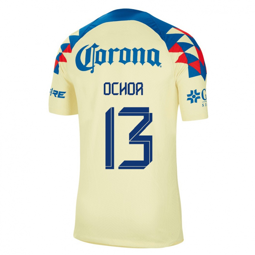Damen Fußball Guillermo Ochoa #13 Gelb Heimtrikot Trikot 2023/24 T-Shirt Luxemburg