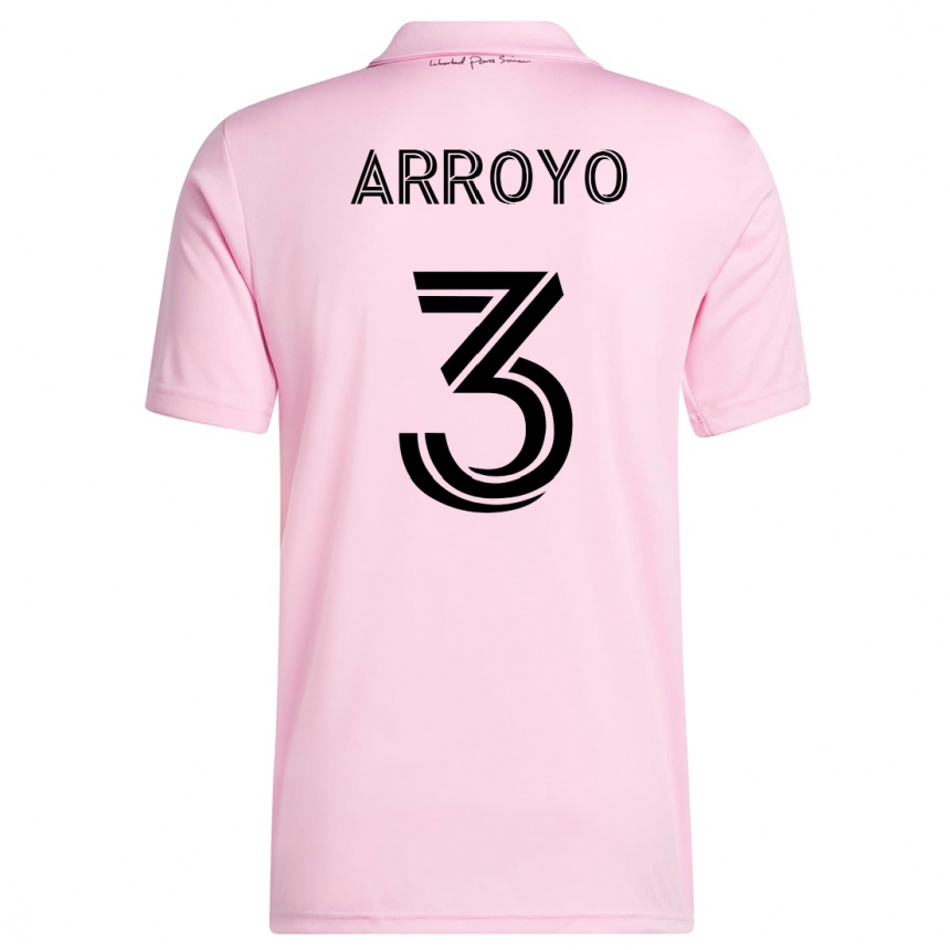 Damen Fußball Dixon Arroyo #3 Rosa Heimtrikot Trikot 2023/24 T-Shirt Luxemburg