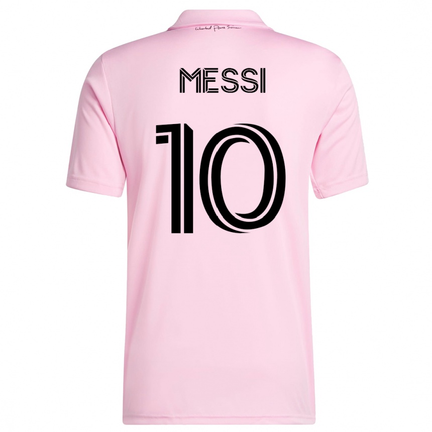 Damen Fußball Lionel Messi #10 Rosa Heimtrikot Trikot 2023/24 T-Shirt Luxemburg