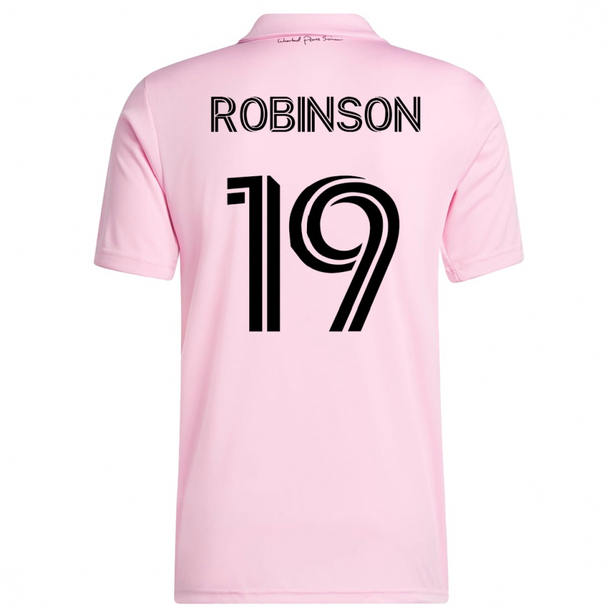 Damen Fußball Robbie Robinson #19 Rosa Heimtrikot Trikot 2023/24 T-Shirt Luxemburg