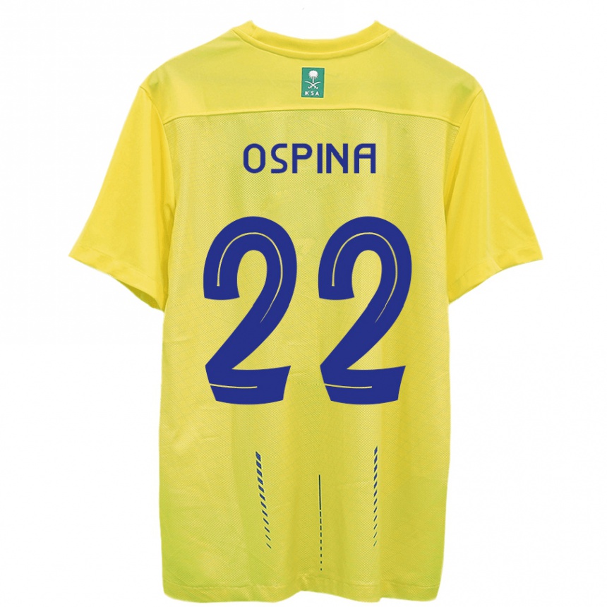 Damen Fußball David Ospina #22 Gelb Heimtrikot Trikot 2023/24 T-Shirt Luxemburg