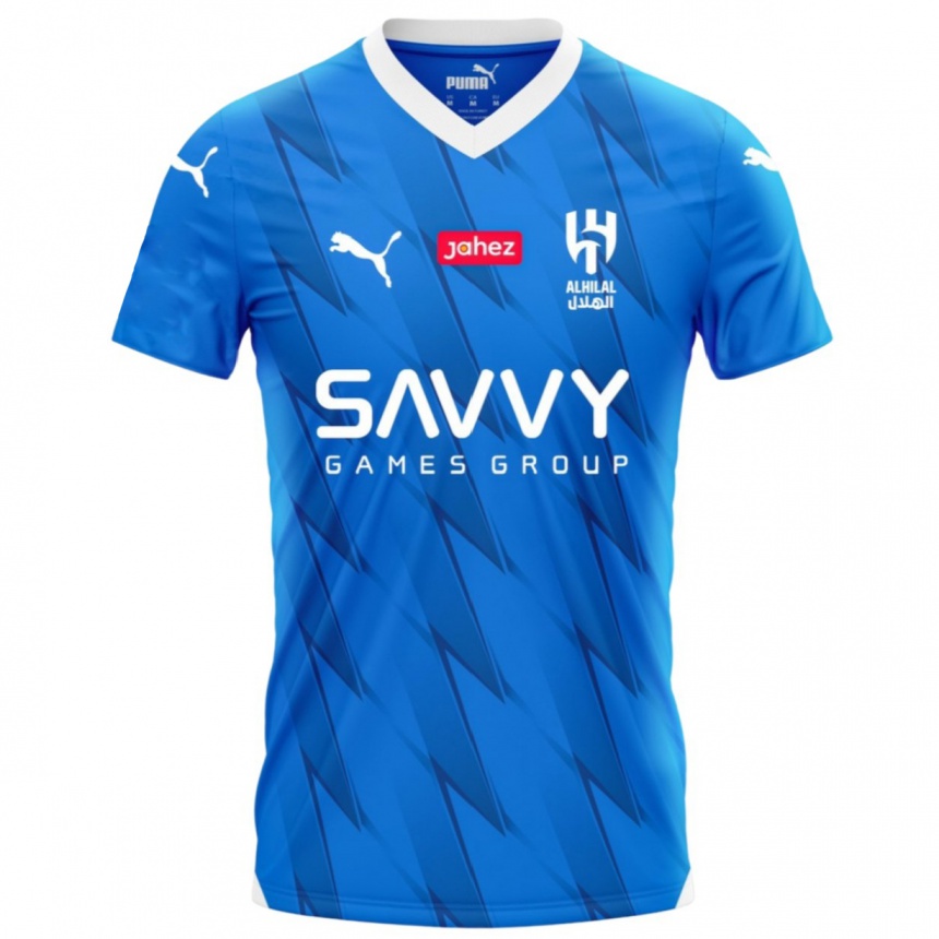 Damen Fußball Mohamed Kanno #28 Blau Heimtrikot Trikot 2023/24 T-Shirt Luxemburg