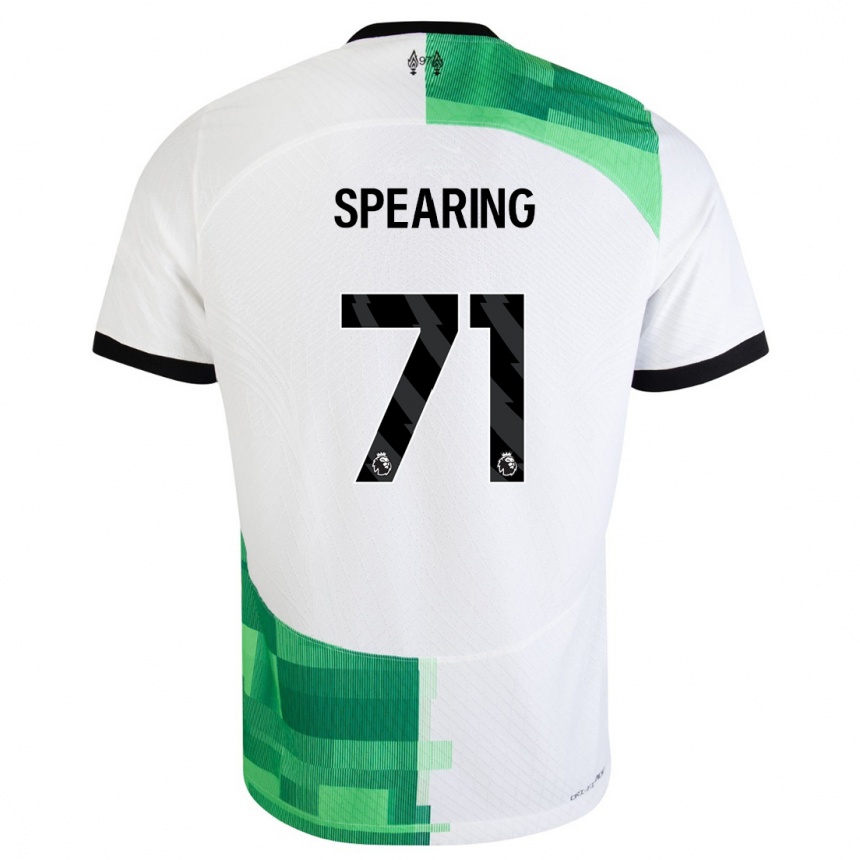 Damen Fußball Jay Spearing #71 Weiß Grün Auswärtstrikot Trikot 2023/24 T-Shirt Luxemburg