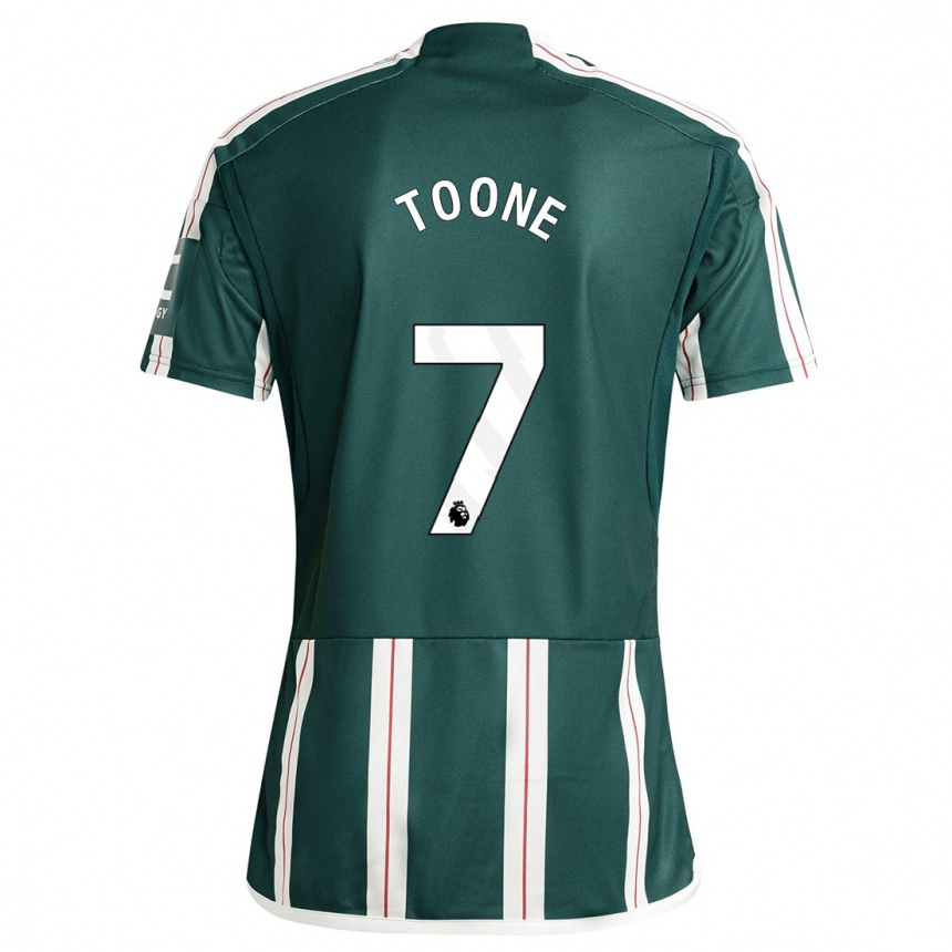 Damen Fußball Ella Toone #7 Dunkelgrün Auswärtstrikot Trikot 2023/24 T-Shirt Luxemburg