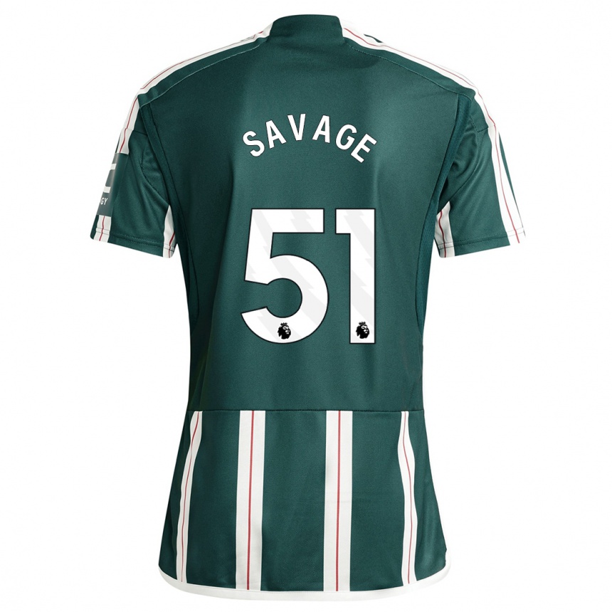 Damen Fußball Charlie Savage #51 Dunkelgrün Auswärtstrikot Trikot 2023/24 T-Shirt Luxemburg