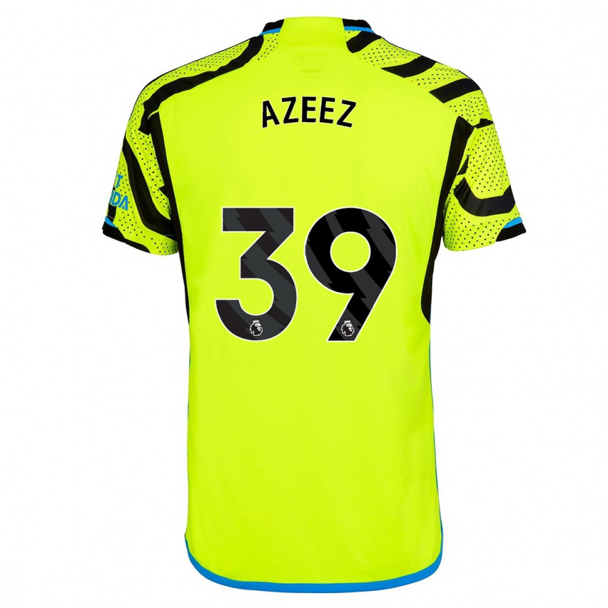 Damen Fußball Miguel Azeez #39 Gelb Auswärtstrikot Trikot 2023/24 T-Shirt Luxemburg