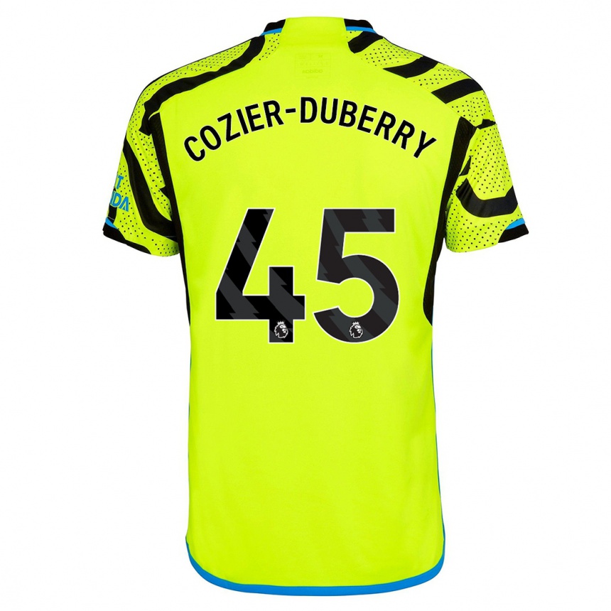 Damen Fußball Amario Cozier-Duberry #45 Gelb Auswärtstrikot Trikot 2023/24 T-Shirt Luxemburg