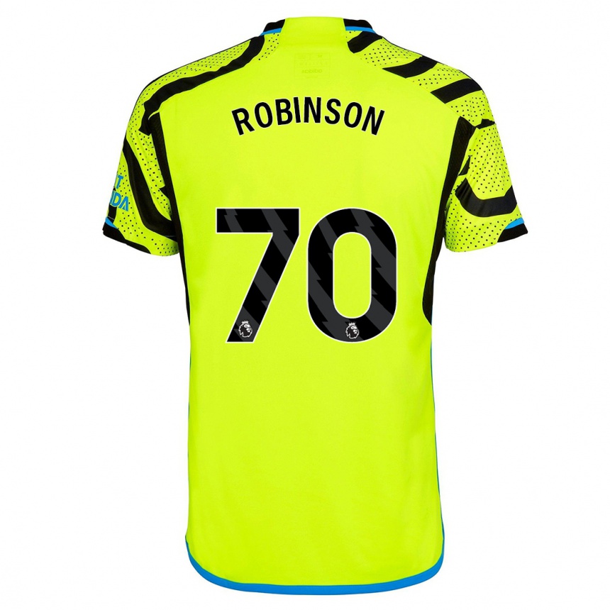 Damen Fußball Josh Robinson #70 Gelb Auswärtstrikot Trikot 2023/24 T-Shirt Luxemburg