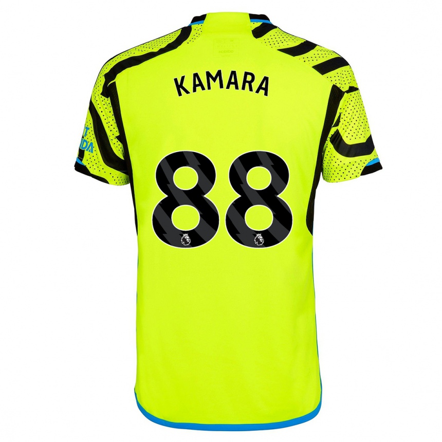 Damen Fußball Osman Kamara #88 Gelb Auswärtstrikot Trikot 2023/24 T-Shirt Luxemburg