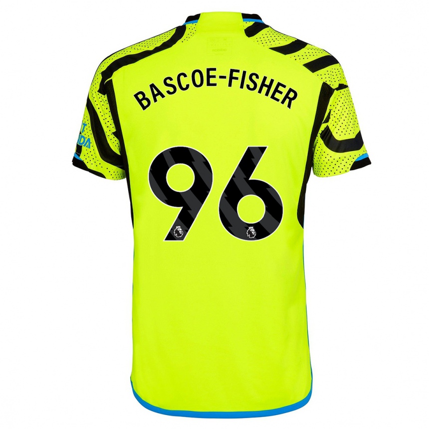 Damen Fußball Jakai Bascoe-Fisher #96 Gelb Auswärtstrikot Trikot 2023/24 T-Shirt Luxemburg