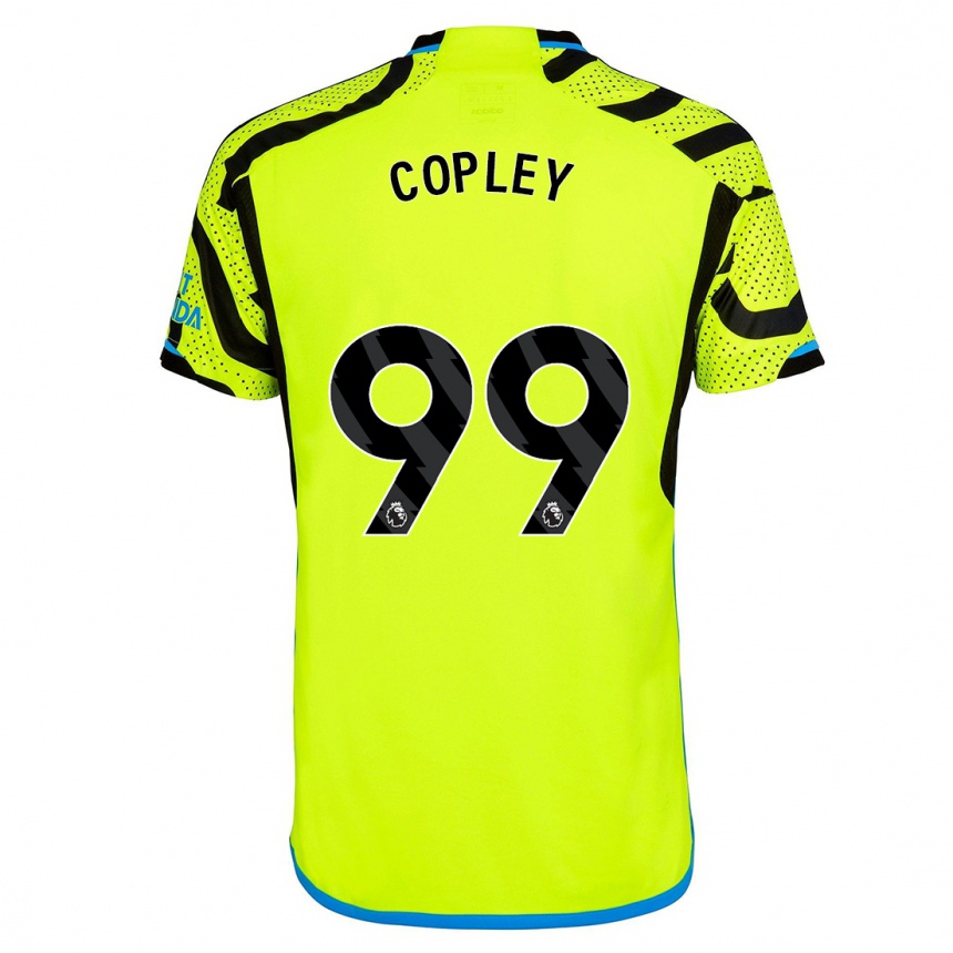 Damen Fußball Louie Copley #99 Gelb Auswärtstrikot Trikot 2023/24 T-Shirt Luxemburg