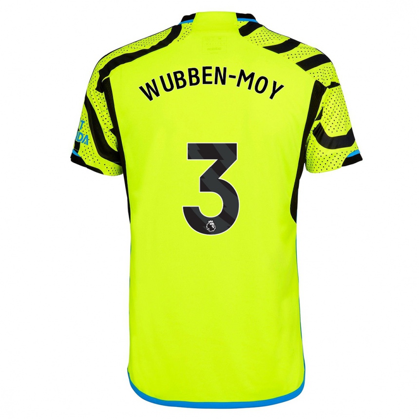 Damen Fußball Lotte Wubben-Moy #3 Gelb Auswärtstrikot Trikot 2023/24 T-Shirt Luxemburg