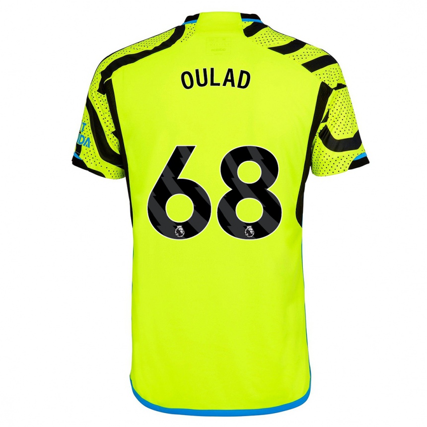 Damen Fußball Salah-Eddine Oulad M'hand #68 Gelb Auswärtstrikot Trikot 2023/24 T-Shirt Luxemburg