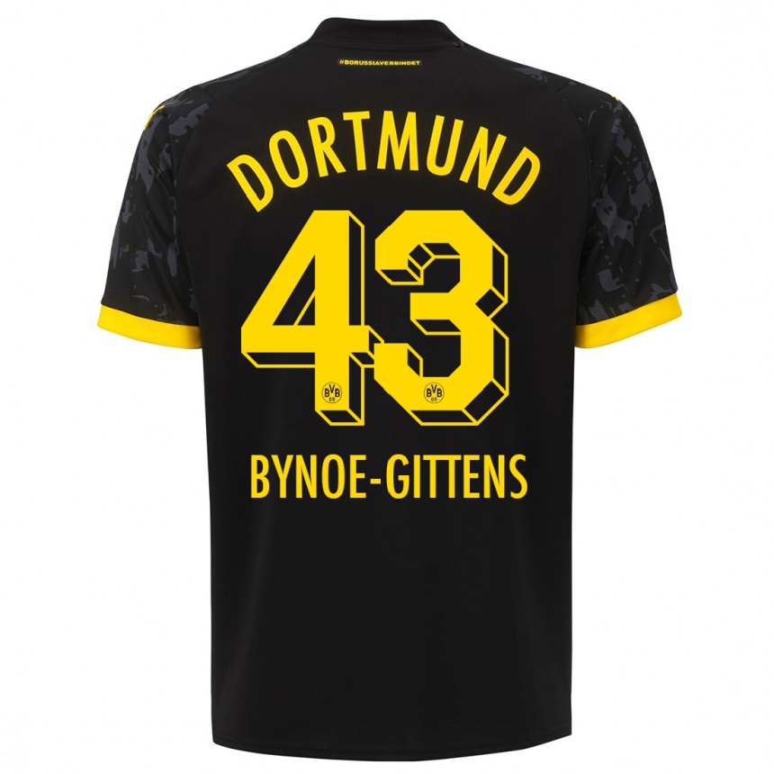 Damen Fußball Jamie Bynoe-Gittens #43 Schwarz Auswärtstrikot Trikot 2023/24 T-Shirt Luxemburg