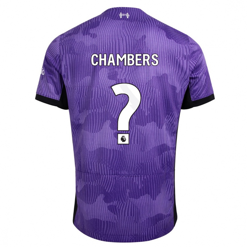 Damen Fußball Luke Chambers #0 Lila Ausweichtrikot Trikot 2023/24 T-Shirt Luxemburg