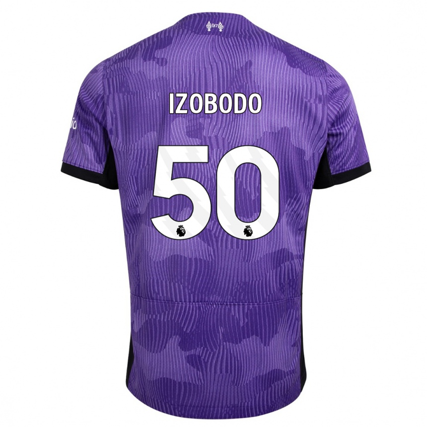 Damen Fußball Elijah Izobodo John #50 Lila Ausweichtrikot Trikot 2023/24 T-Shirt Luxemburg
