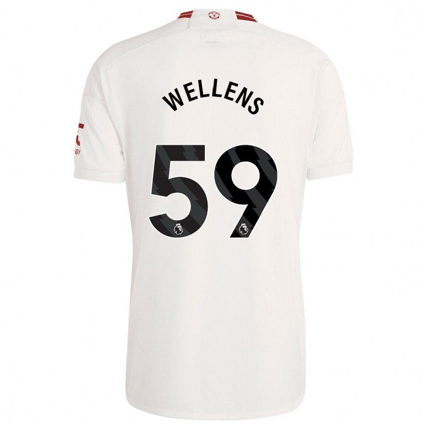 Damen Fußball Charlie Wellens #59 Weiß Ausweichtrikot Trikot 2023/24 T-Shirt Luxemburg