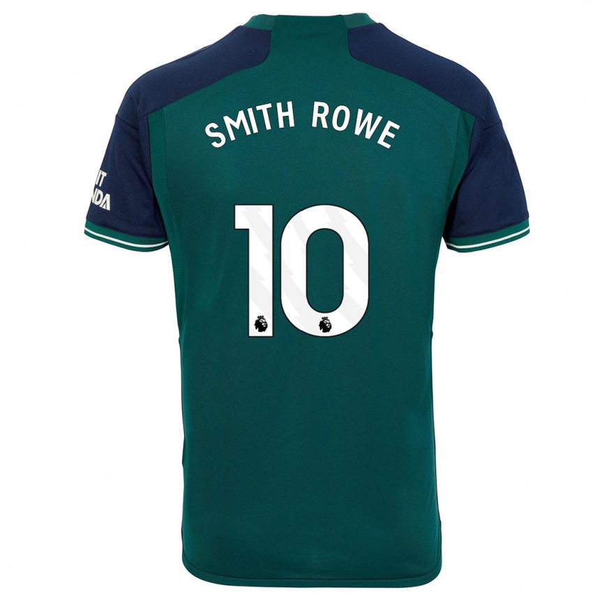 Damen Fußball Emile Smith Rowe #10 Grün Ausweichtrikot Trikot 2023/24 T-Shirt Luxemburg