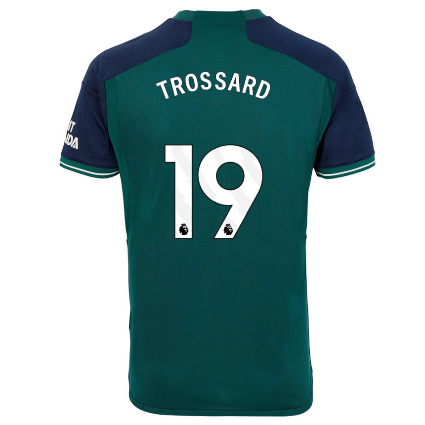 Damen Fußball Leandro Trossard #19 Grün Ausweichtrikot Trikot 2023/24 T-Shirt Luxemburg