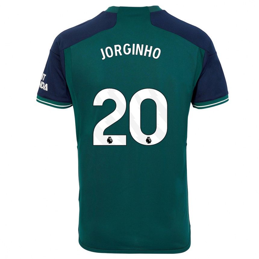 Damen Fußball Jorginho #20 Grün Ausweichtrikot Trikot 2023/24 T-Shirt Luxemburg