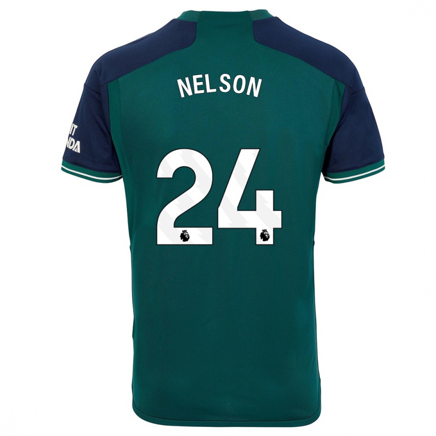 Damen Fußball Reiss Nelson #24 Grün Ausweichtrikot Trikot 2023/24 T-Shirt Luxemburg