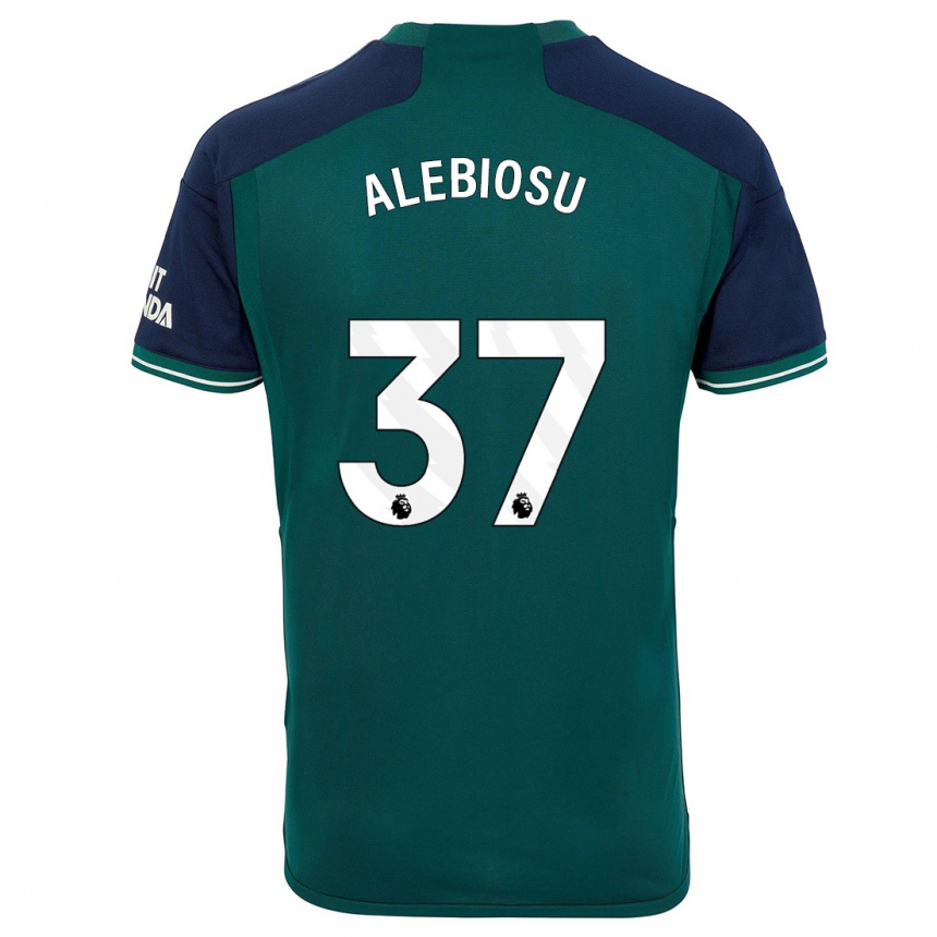 Damen Fußball Ryan Alebiosu #37 Grün Ausweichtrikot Trikot 2023/24 T-Shirt Luxemburg