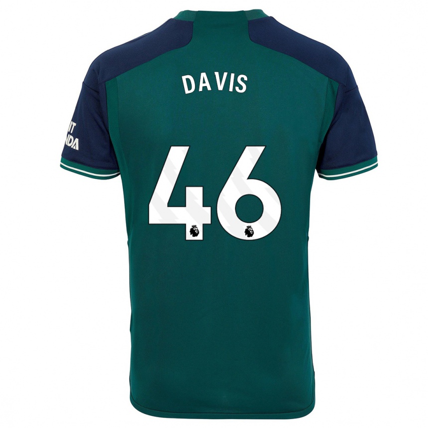 Damen Fußball Timi Davis #46 Grün Ausweichtrikot Trikot 2023/24 T-Shirt Luxemburg