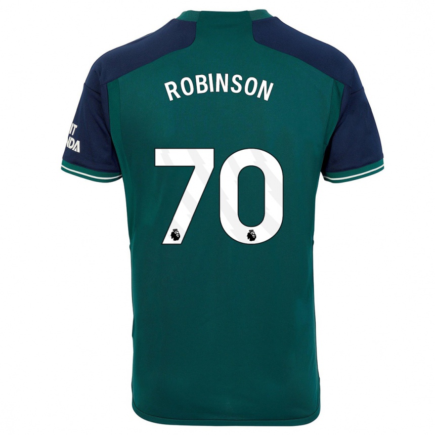 Damen Fußball Josh Robinson #70 Grün Ausweichtrikot Trikot 2023/24 T-Shirt Luxemburg