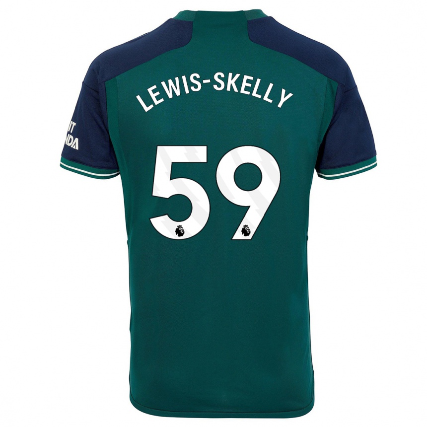 Damen Fußball Myles Lewis-Skelly #59 Grün Ausweichtrikot Trikot 2023/24 T-Shirt Luxemburg