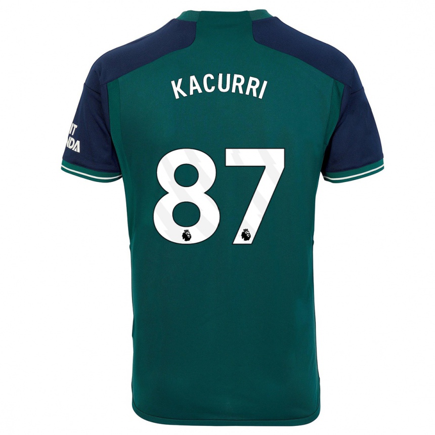 Damen Fußball Maldini Kacurri #87 Grün Ausweichtrikot Trikot 2023/24 T-Shirt Luxemburg