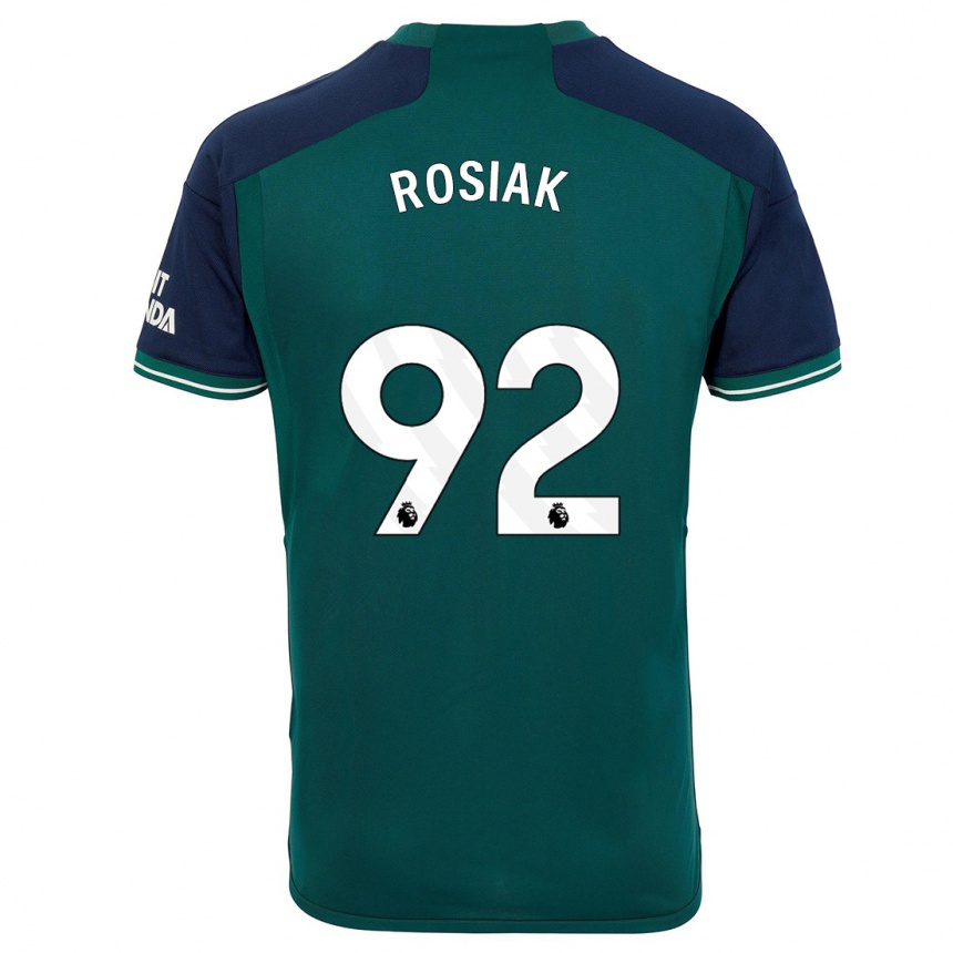 Damen Fußball Michal Rosiak #92 Grün Ausweichtrikot Trikot 2023/24 T-Shirt Luxemburg