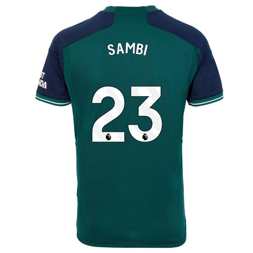 Damen Fußball Albert Sambi Lokonga #23 Grün Ausweichtrikot Trikot 2023/24 T-Shirt Luxemburg