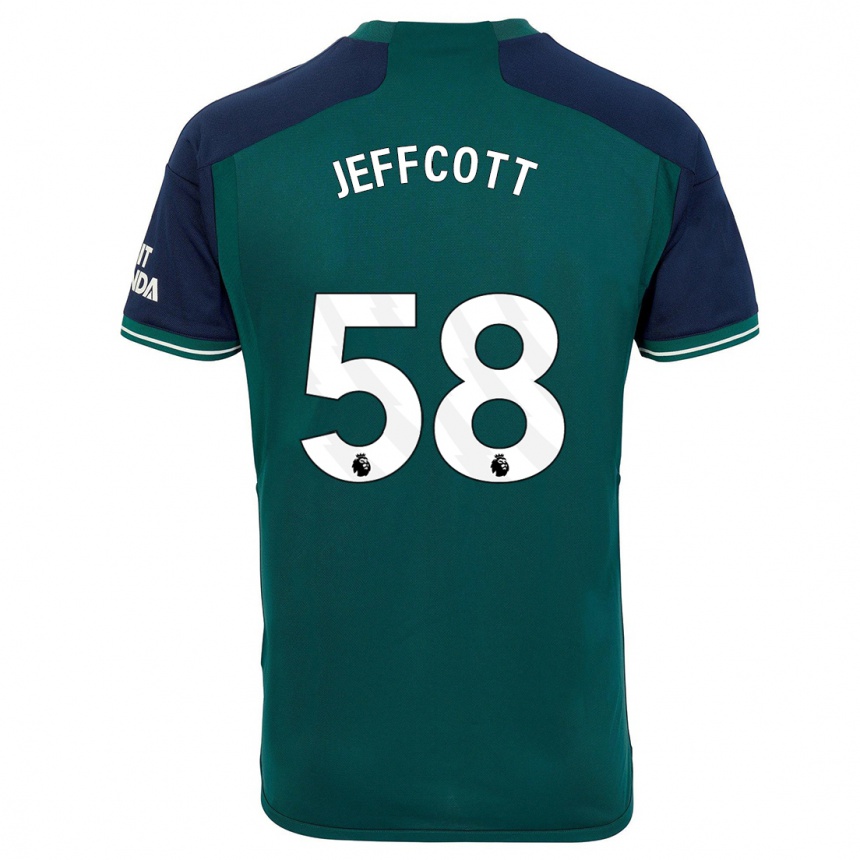 Damen Fußball Henry Jeffcott #58 Grün Ausweichtrikot Trikot 2023/24 T-Shirt Luxemburg