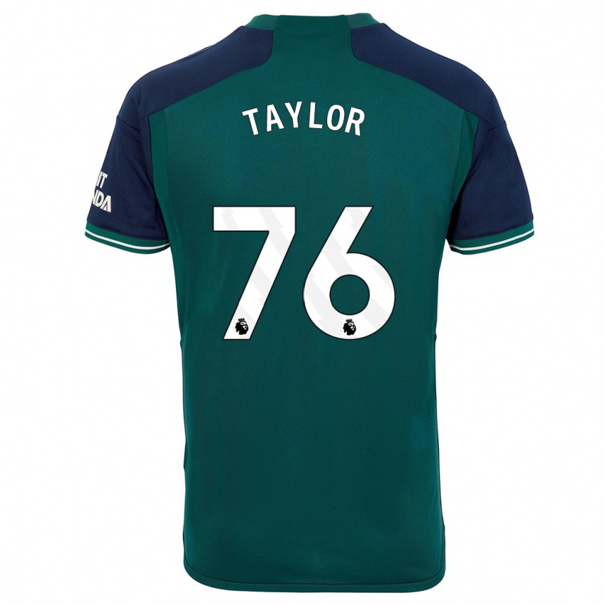 Damen Fußball Kido Taylor Hart #76 Grün Ausweichtrikot Trikot 2023/24 T-Shirt Luxemburg