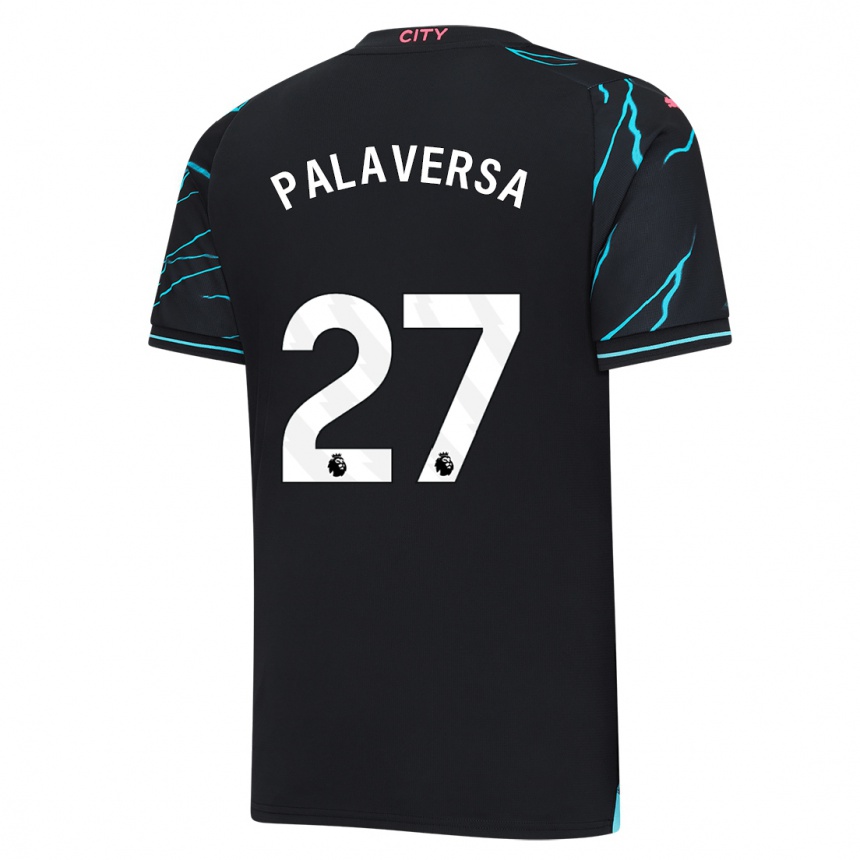 Damen Fußball Ante Palaversa #27 Dunkelblau Ausweichtrikot Trikot 2023/24 T-Shirt Luxemburg