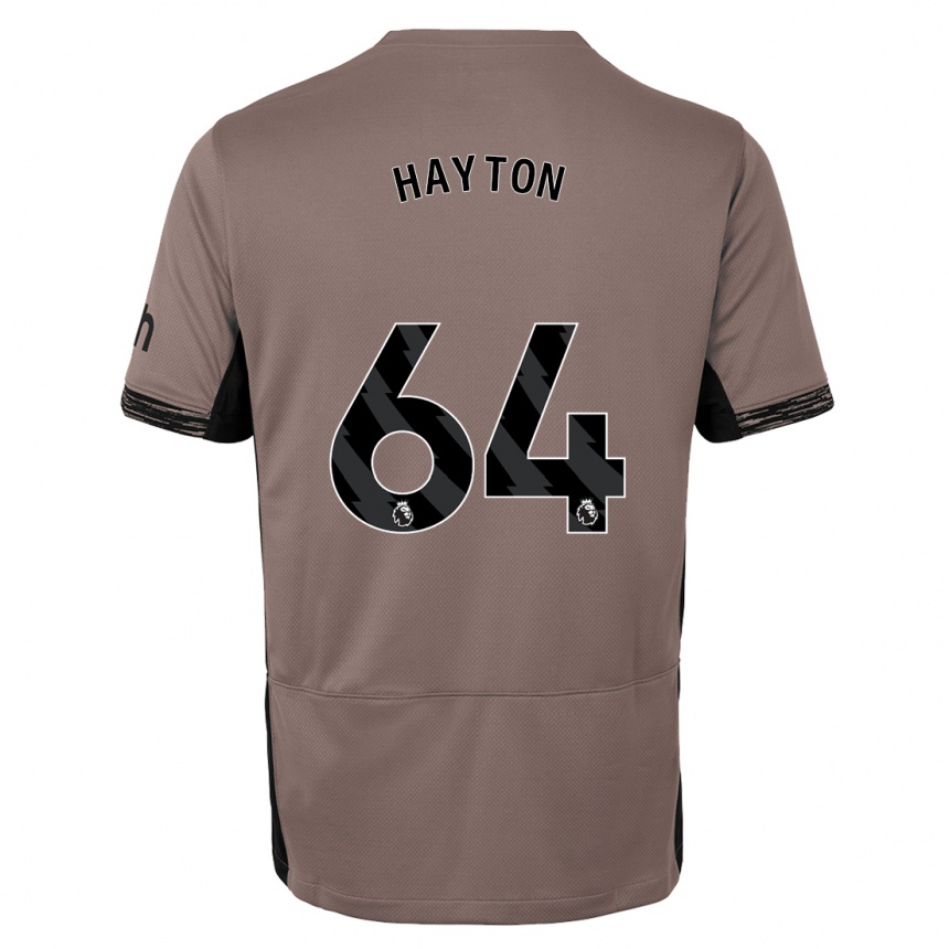 Damen Fußball Adam Hayton #64 Dunkelbeige Ausweichtrikot Trikot 2023/24 T-Shirt Luxemburg