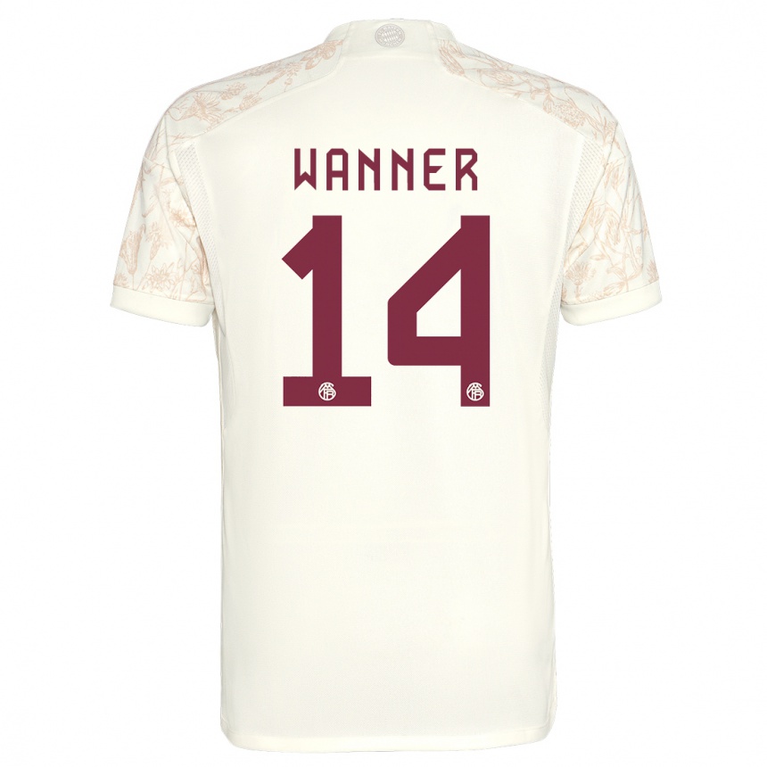 Damen Fußball Paul Wanner #14 Cremefarben Ausweichtrikot Trikot 2023/24 T-Shirt Luxemburg