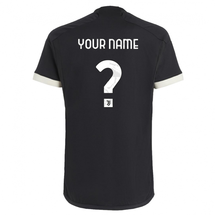 Damen Fußball Ihren Namen #0 Schwarz Ausweichtrikot Trikot 2023/24 T-Shirt Luxemburg