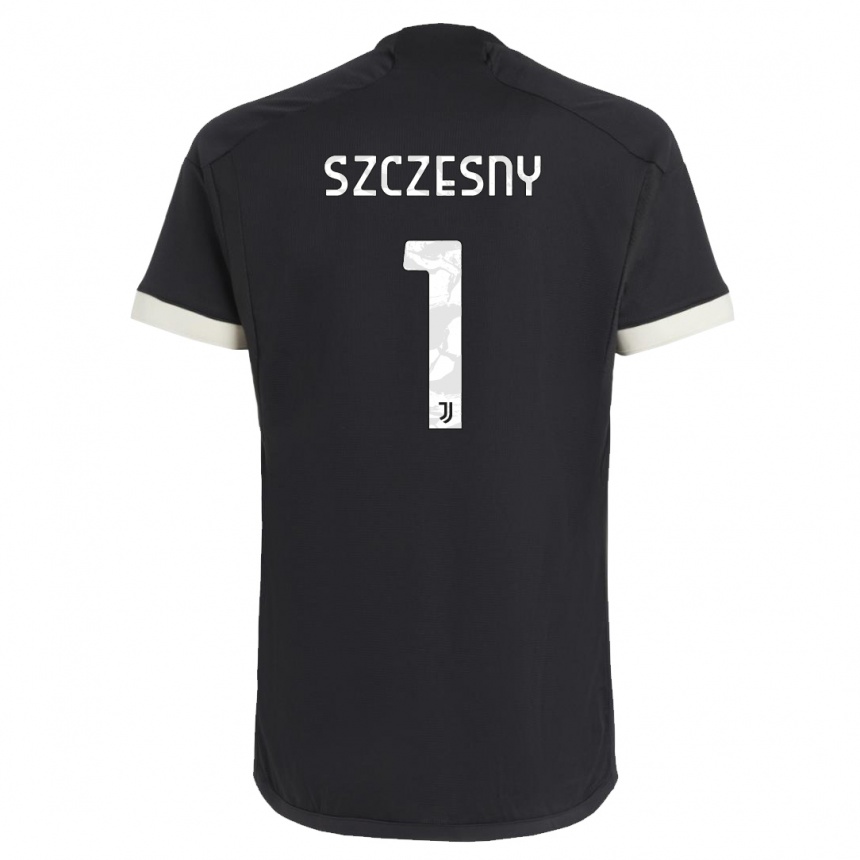 Damen Fußball Wojciech Szczesny #1 Schwarz Ausweichtrikot Trikot 2023/24 T-Shirt Luxemburg