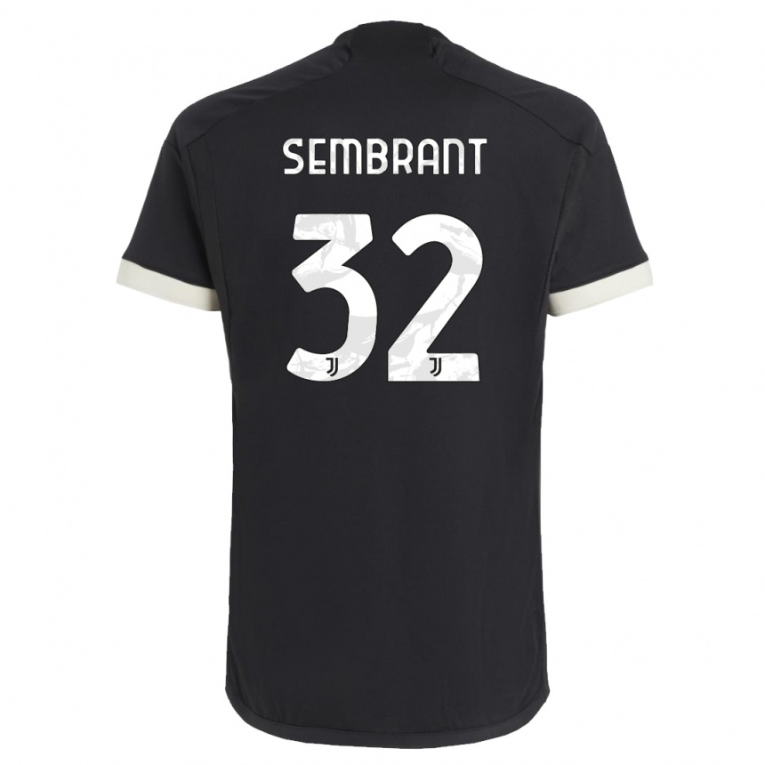 Damen Fußball Linda Sembrant #32 Schwarz Ausweichtrikot Trikot 2023/24 T-Shirt Luxemburg