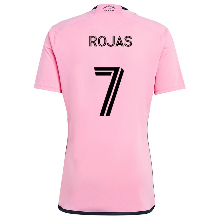 Kinder Fußball Matías Rojas #7 Rosa Heimtrikot Trikot 2024/25 T-Shirt Luxemburg