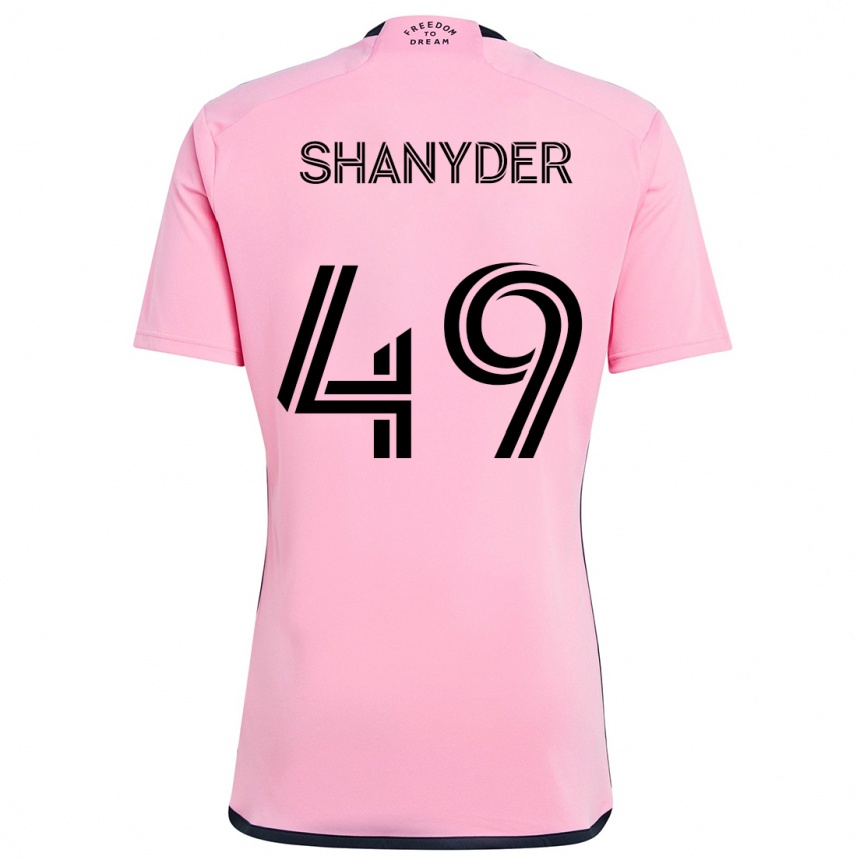 Kinder Fußball Shanyder Borgelin #49 Rosa Heimtrikot Trikot 2024/25 T-Shirt Luxemburg